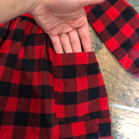 Red & Black Checkered Flannel Dress 18 Months❗️ - Picture 4 of 6
